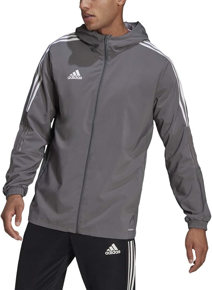 Amazon | adidas mens Tiro 21 Windbreaker Team Grey Small